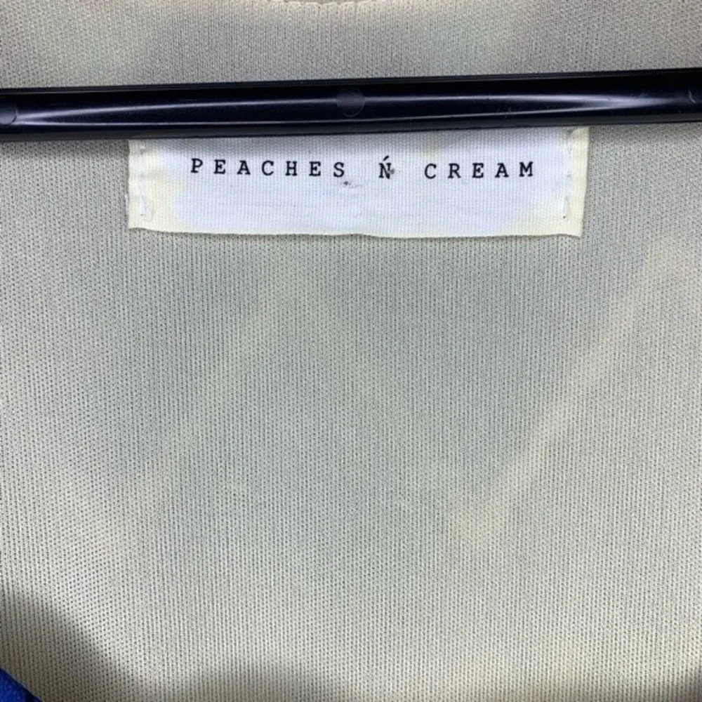 Peaches N Cream Chevron Chiffon Overlay Dress - Picture 4 of 4